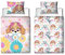 Offizieller Paw Patrol Kinder-Bettbezug für Kinderbett, Blumen- und Skye-Design, wendbar, 2-seitige Bettwäsche mit passendem Kissenbezug, Polycotton