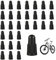 30 Stück Schwarz Kunststoff Fahrrad Presta Ventilkappe Set, Langlebig Wiederverwendbar Fahrrad Ventilkappe, Fahrrad Reifen Ventilkappen für Mountainbikes, Straßenfahrräder, Vakuumbereifte Fahrräder