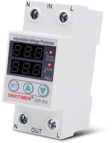 Stabilizzatore di Tensione, Regolatore di Tensione Protettore di Tensione Regolabile Estabilizador De Voltaje Protettore di Circuito per Elettrodomestici Ufficio (110 V 40 A)