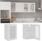KLYEON Hängeglasschrank Weiß 40x31x60 cm Holzwerkstoff,Praktischer weißer Küchenhängeschrank mit Glasfront und Zwei Regalfächern zur platzsparenden Aufbewahrung Küchenschränke, Küche Möbel