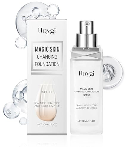 Foundation Color Changing Farbwechselnde Foundation für Reife Haut Mature Skin Foundation Light Long Lasting für Reife Haut Concealer Farbwechsel Wasserfeste Foundation