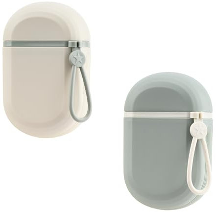 YoHyien 2 Piezas Jabonera Portatil Viaje, Jabonera Champu Solido Impermeable, Jaboneras con Tapa, Jaboneras para Pastillas de Jabon para Baño, Gimnasio, Camping y Escuela (Blanco + Verde)