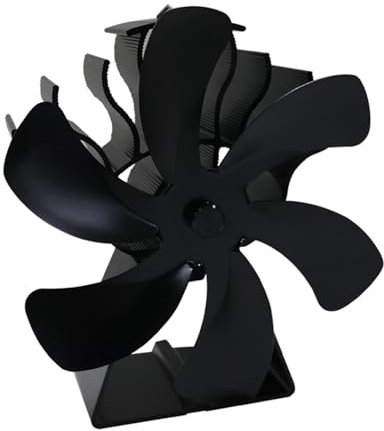 Ventilador de estufa de leña con calor - Ventilador de chimenea magnético, silencioso Ventilador de chimenea Ventilador de estufa sin electricidad, ventilador de chimenea, ventilador de estufa, ventil