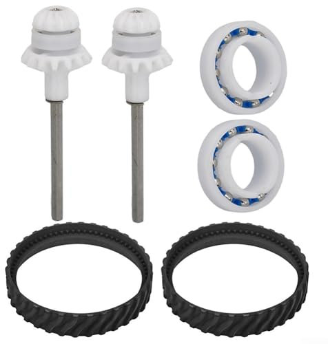 Feegow Kit de eje de transmisión para limpiador de piscina | Para Zodiac R0525100 | Compatible con modelos MX8MX6 limpiadores de piscina | Kit de correa de neumáticos de goma para limpiar piscinas