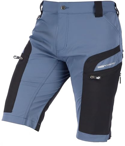 PUMA Workwear Pro-One Shorts Herren - Wanderhose kurz für Männer - Verstärktes Nylon für Langlebigkeit - Trekkinghose mit 4-Wege Stretch - Mit D-Ring am Bund - Outdoor Hosen