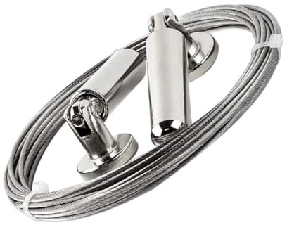 OUNONA Edelstahl Draht Vorhangstangen Mit Montagematerial Für Kinderzimmer Kindergarten Homeoffice Zur Sonnenschutzdekoration Und Bilderaufhängung