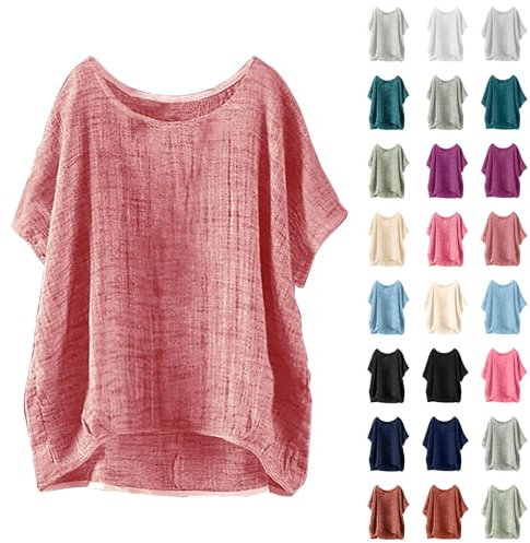 Ofertas del Dia Premium Hoy Camisetas Básicas De Mujer Camisas Y Blusas Verano 2025 Manga Corta Negras Lunares Camiseta Oversize Blancas Pico Deporte Tshirt Cuello V Larga
