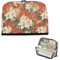 EtherSpher Trousse à crayons de grande capacité avec fond orange et fleurs de lys - Imprimé japonais sur bois - Trousse simple pour homme - Fournitures scolaires utiles escolares para