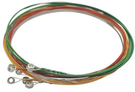 Juego de 6 cuerdas para guitarra eléctrica, coloridas con revestimiento antioxidante, accesorios para guitarra acústica, adecuados para guitarra