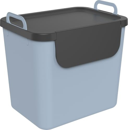 Rotho Mülltrennungssystem Jive 30 L blauschwarz Recyclingbehälter