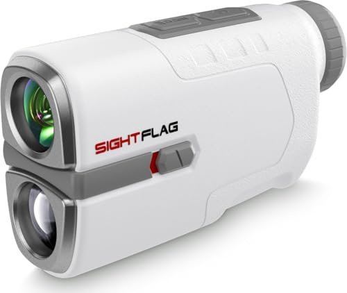 Telémetro de golf con pendiente, 1300 yardas láser para caza, aumento de | Candado para mástil de bandera con vibración, succión magnética, recargable, accesorios de golf, resistente al agua IP54