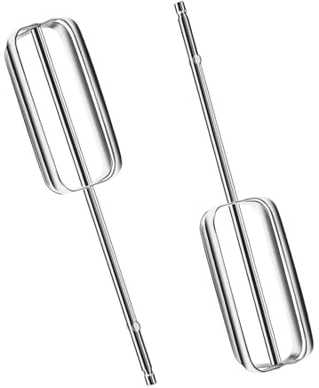 Frusta per mixer manuale, 2 pezzi, accessori elettrici per mazza d'uovo, mazza per uova in acciaio inox, frusta di ricambio universale per frusta, frusta a destra