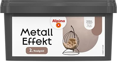Alpina Effektfarbe Metall Effekt Finish Roségold 1 Liter