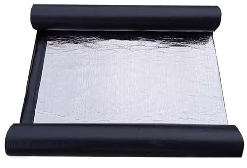 50cm Wide Roofing Felt Repair Tape Asphalt, 1.5mm Shed Roof Felt Adhesive Aluminium Foil, Butyl Sealant Flashing Tape Waterproof Insulation for Roof Leak(10cmx3m)