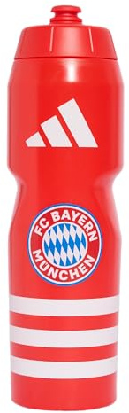 adidas Unisex Fc Bayern Munich Home Bottle Bottle, red/white, One Size