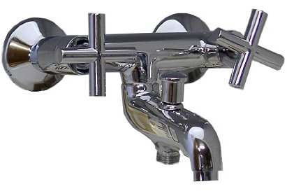 Zweigriff Badewannenarmatur, Chrom Basic