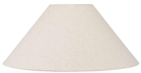 Slubby Hopsack Lamp Shade | Modern Shades for Table Lamps and Floor Lamps | Natural Cream Lampshade for Standard Lamps (Coolie, 30cm Diameter)