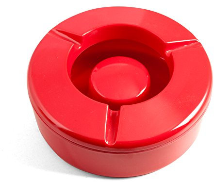 CHIO Cendrier mélaminé Coupe-Vent Rouge 12.5 Décoration d'intérieur