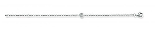THOMAS SABO Damen-Armband 925 Silber Zirkonia weiß Ovalschliff 19.5 cm - SCA150007