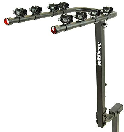 Heininger Automotive Black 3010 Advantage SportsRack Tiltaway 4 Fahrradträger passend für 5,1 cm (2 Zoll) Anhängerkupplung