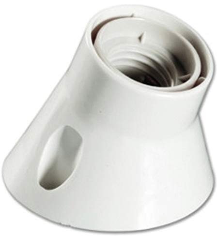 Electraline 71137 Douille Murale Inclinée E27 Blanc
