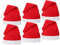 Alsino 1-5000 Stück Weihnachtsmütze Farbe: rot Nikolausmütze Weihnachten Nikolaus Erwachsene aus Filz mit Bommel 32 (6 Stück)