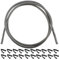 SPARES2GO Joint de porte en métal tressé haute température avec clips pour four Flavel (1,9 m, 20 clips)