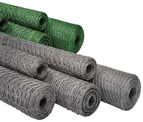 casa pura - Rouleau Grillage Triple Torsion - Maille Fine Hexagonal - Idéal pour protéger Votre Jardin/Vos Animaux, Lapins et Poules - Galvanisé, 100 cm (H) / 25 m (L) / 25 mm Maille