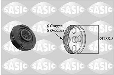 Sasic 9001807 Riemenscheibe, Kurbelwelle