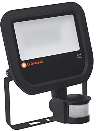 Ledvance Projecteur à LED | Projecteur pour applications extérieures | Blanc froid | 251,0 mm x 216,0 mm x 122,0 mm | Capteur 50 noir | 4058075143593