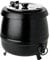 METRO Professional Olla eléctrica, Hervidor de sopa GSK1009, 400 W, 9 litros, acero inoxidable, negra, cubeta y tapa extraíble, termostato hasta 95 ºC, buffet, gastronomía, catering