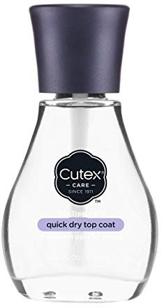Cutex Quick Dry Top Coat Nail Care Treatment Unghie Asciugatura Rapida Smalto, Fissante Colore, 13.6 Millilitro