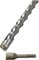SDS PLUS hammer drill bit, concrete drill bit, masonry drill bit, cross cutting edge, four-edged 10 mm 160 mm