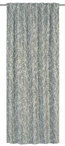 Elbersdrucke Verdunklungsvorhang mit verdeckten Schlaufen Secret Garden 09 beige verdunkelnd wärmeisolierend energiesparend 255x135 cm Vorhang für Wohnzimmer Schlafzimmer Flur 199548