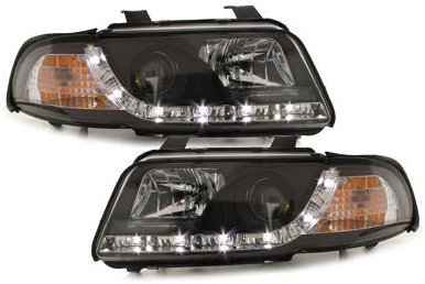 Led Scheinwerfer Set in schwarz für Audi A4 B5 11.1994-12.98
