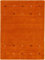 carpetfine Wollteppich Gabbeh Uni Orange 60x90 cm | Moderner Teppich für Wohn- und Schlafzimmer