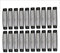 KYYET LED-Seitenmarkierungsleuchten, 6 LEDs, 2835 SMD, für LKW, Anhänger, Wohnmobil, Pickup, Traktor, LKW, SUV, Boot, 12 V DC, stoßfest (20 Stück, weiß)