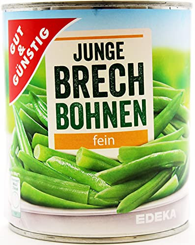 Gut & Günstig Junge Brechbohnen fein, 12er Pack (12 x 455g)