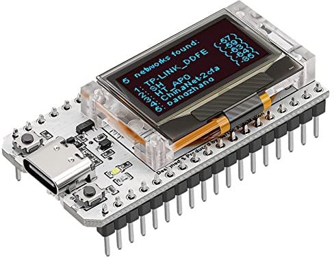 Seamuing ESP32 Modul WiFi Entwicklungsboard WiFi Kit 32 Niedriger Stromverbrauch 240MHz Dual Core mit 0,96 Zoll OLED Display