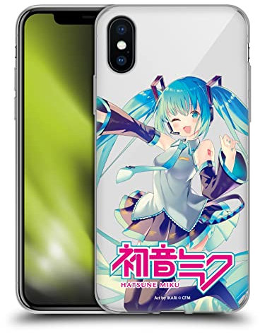 Head Case Designs Offiziell Offizielle Hatsune Miku Singen Grafiken Soft Gel Handyhülle Hülle kompatibel mit Apple iPhone X/iPhone XS