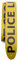 Perri's Leathers Ltd. Gitarrengurt (Direkt auf Leder), Police Line Do Not Cross, verstellbar, für Akustik-/Bass-/E-Gitarren, hergestellt in Kanada (P25DTL-11045)