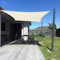 Dripex Toldo Vela Rectangular 3x5 m, Vela de Sombra Impermeable y Cortaviento, 95% Protección Rayos UV, Parasol de Poliéster, Ideal para Patio, Exteriores Terraza, Jardín, Beige Claro