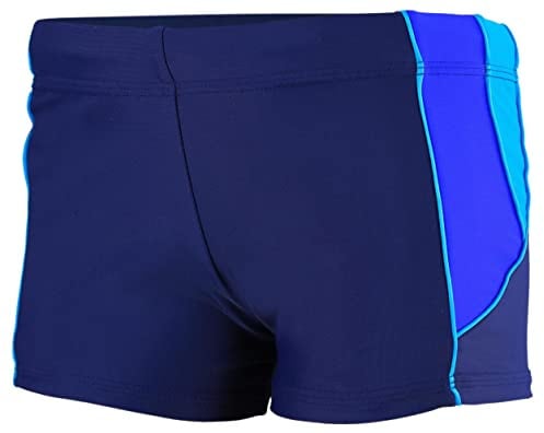 Aquarti Herren Badehose Kurz, 07 Dunkelblau/Blau/Hellblau, 3XL