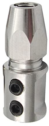 Amagogo RC Boot Spannzangenkupplung Motorwellenschließfach für RC Boote Zubehör Teilersatz Upgrade, 3,18 x 4 mm
