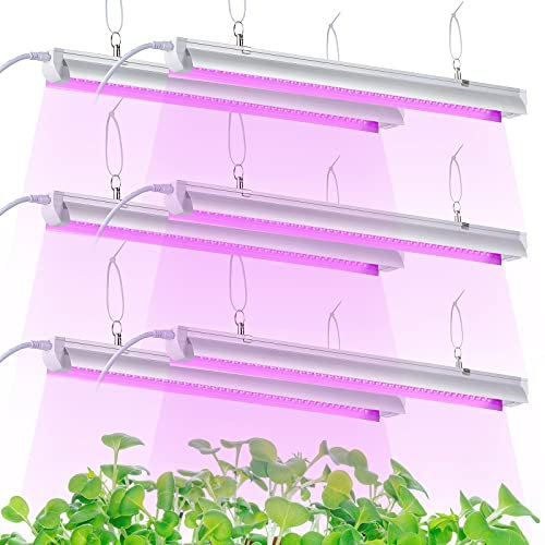 TYAGMAM Grow Light, 2ft T8,150W (6 x 25W, 900W Equivalent), Super Bright, Full Spectrum Sunlight, LED Grow Light Strips, Grow Lights for Indoor Plants, Greenhouse, Pack of 6