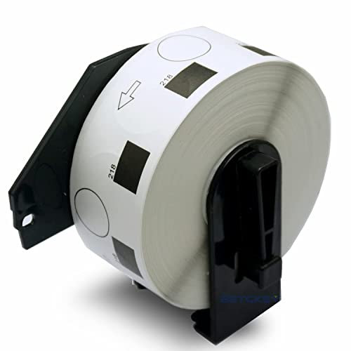 BETCKEY Kompatible runde Etiketten für Brother DK-1218 (2,4 cm Durchmesser), Verwendung mit Brother QL-Etikettendruckern [1 Rolle/1000 Etiketten]