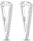 Hapour Silber-Ohrring 925er Sterlingsilber-Ohrring elegante Creolen für Frauen und Mädchen als Geschenke (glänzende dichte Set-Dreieck-Ohrringe)