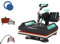 UKPRESS Heat Press Machine 5 in 1 29x38cm Sublimation Printing Swing Away 360 Degree for T Shirts Mug Hat Plate Cap Mouse Pads Dual Digital Control Multifunctional (Green)