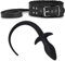 HUNTVE Collier en Cuir avec Laisse pour Chien, Style Gothique, avec Laisse Amovible, + Jouet Queue de Chien en Silicone Pur Fait Main Cosplay Fun Toys