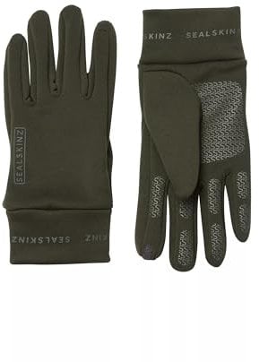 SEALSKINZ | Acle | Water Repellent Nano Fleece Glove | Lightweight & Touchscreen Compatible | Provides Insulated Protection, Olive
